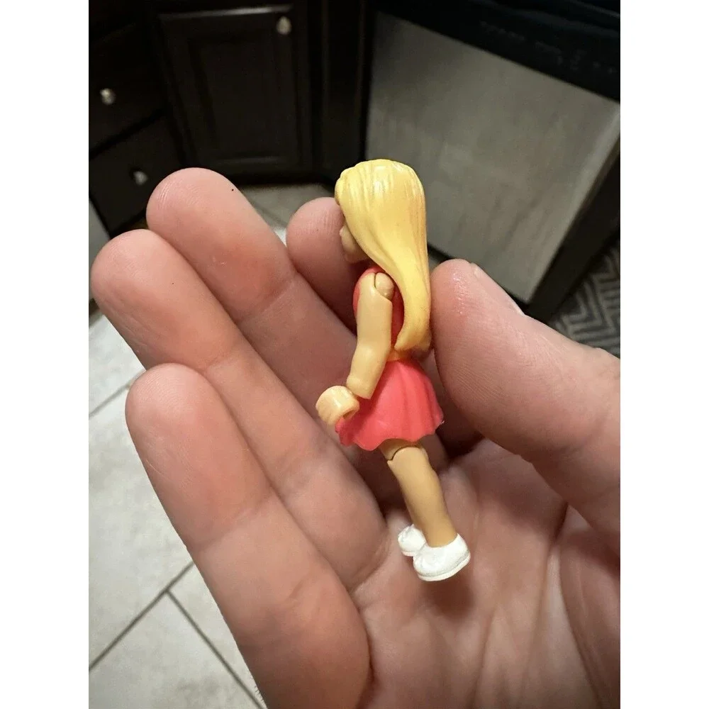 American Girl Mega Bloks (Series 1) Mini Figure Blonde Girl Pink Dress Girl
